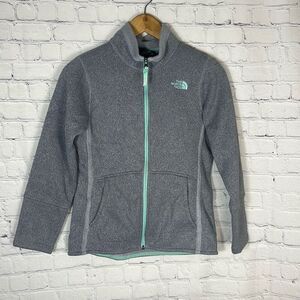 The‎ North Face Girls Banderitas Full Zip Jacket  size L Large Gray